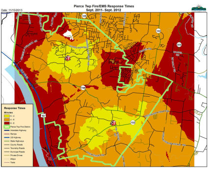 Pierce Twp Fire Response Times